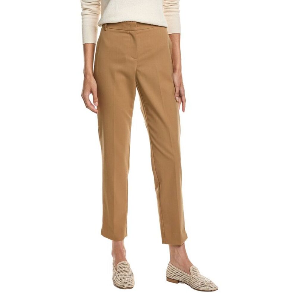 Max Mara Womens Max & Co Higher Wool-Blend Trouser, Tan